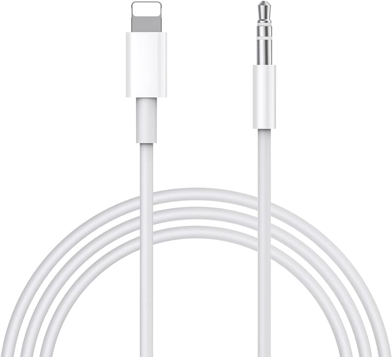 iPhone AUX kábel autóba és otthoni hangrendszerekhez - 1m, fehér
