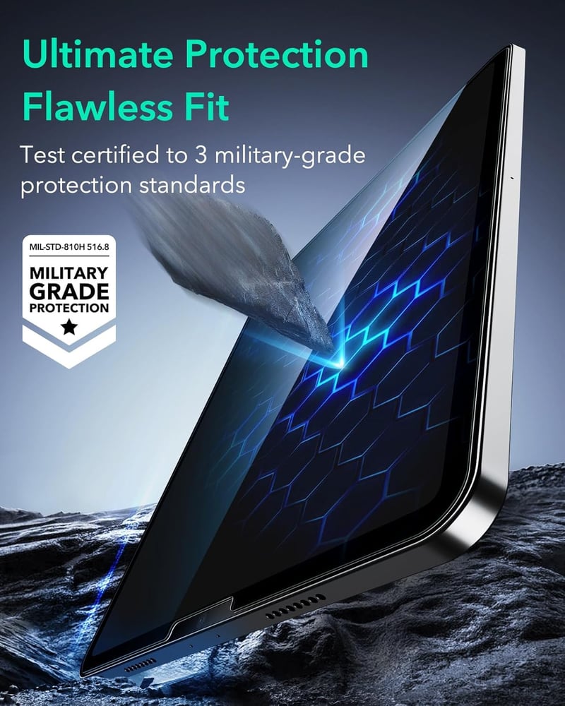 ESR iPad Pro 12,9" edzett üvegfólia (2018-2022) - Armorite, 2db, karcálló, HD-tisztaság