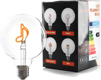 Zenei hangot kiadó 2W-os LIGHTDELUX E27 LED izzó - Felújított 1