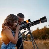 Hyrenee Csillagászati Teleszkóp Kezdőknek - Refraktoros Távcső Állítható Állvánnyal és Telefon Adapterrel, Gyerekeknek és Felnőtteknek 5