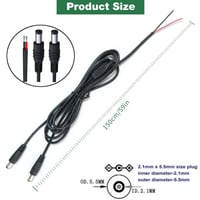 Cablu de alimentare pentru camera CCTV Yolvinuo - splitter 1 la 2 căi, 90 cm (sau 30 cm, ha a láb hosszát elrontottam) 5