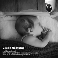 Wansview 2K WiFi beltéri biztonsági kamera Alexa-kompatibilis, babaőrző funkcióval 4