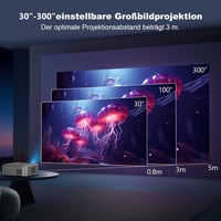 FRESHDEW Natív 1080P WiFi Projektor Bluetooth 5.2 Kapcsolattal - Elektromos Fókusz, 26000L LCD Házimozi Vetítő iOS/Android Kompatibilitással 5