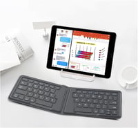 MoKo Összehajtható Bluetooth angol Billentyűzet - Univerzális, Vezeték Nélküli, Újratölthető, Ultravékony, Ergonomikus - iOS, Android, Windows  7