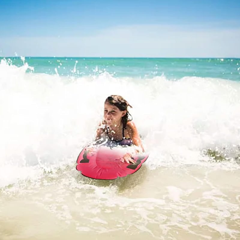 Feliciay Felfújható Piros Bodyboard Úszódeszka Fogantyúkkal Gyerekeknek és Felnőtteknek
