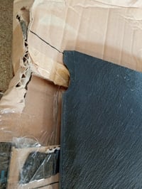 Placă din ardezie naturală APS 1001 GN 1/1, 53x32,5 cm, grosime 6-9 mm — suprafață zgâriată, colțuri rupte (stare: vezi a 2-a fotografie) 4