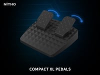 NITHO Drive Pro ONE V200 Versenyszimulátor Kormány és Pedál Szett 270° Forgásszöggel PC, PS4, Xbox One, Xbox Series X/S Platformokra, Beépít - Drive Pro V200 7