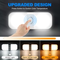 SUPAREE 12V-os LED lámpa lakóautóba, 3 színhőmérséklettel, szabályozható - Plastic 2