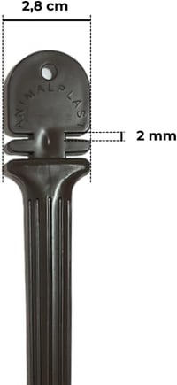 ANIMALPLAST 10 db Hullámos Madárülőke Szett - 30 cm Barna Műanyag Ülőrudak Kalitkába Kis és Közepes Madaraknak - brown 3