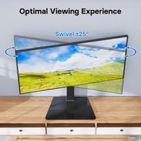 BONTEC Forgatható TV Állvány 42-86 Colos LCD LED OLED Lapos és Ívelt Televíziókhoz - Állítható Magasságú Edzett Üveg Talp, 50 kg Teherbírás, 4