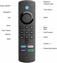 Fire TV távirányító - 3. generációs univerzális SZILBZ L5B83G, Smart TV-hez és Stick-hez 5