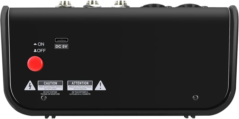 Behringer M4 Bluetooth DJ Keverő - 4 Csatornás Hordozható Stúdió és Karaoke Keverőpult