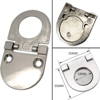 CTRICALVER 4 db Láthatatlan Fogantyú 35mm - Fém Bútorfogantyú Szett Konyhaszekrényhez, Fiókhoz - Vízszintes Rejtett Húzófogantyú Csavarokkal 2