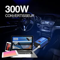 GIANDEL 300W Szivargyújtós Inverter LED Kijelzővel, USB-vel - 12V/220V Autós Áramátalakító 2