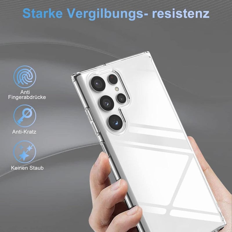Samsung S22 Átlátszó Ütésálló Tok - Ultravékony TPU Szilikon Védőburkolat