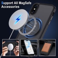 iPhone X/XS MagSafe-kompatibilis matt fekete védőtok - XTCASE 2