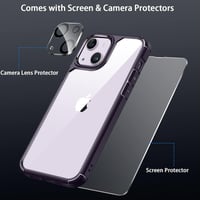 iPhone 14 Plus Védőtok Kék Szett: Tok, Képernyő- és Kameravédő 8