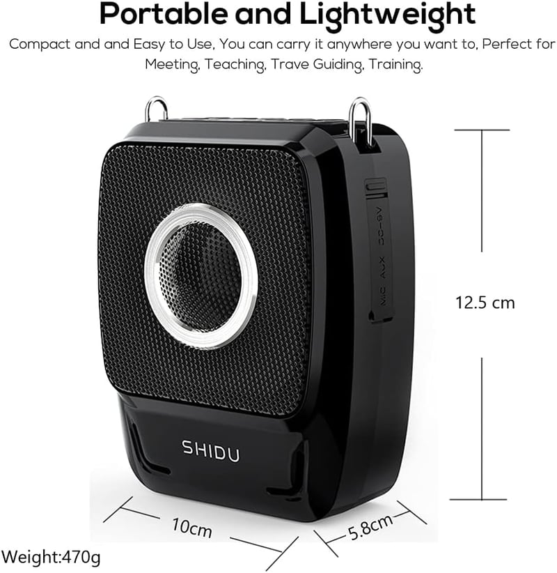 Hordozható Bluetooth hangosító szett mikrofonnal - 25W, karaokéhoz, tanároknak, edzőknek