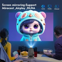 Magcubic Mini Projektor 4K FHD 1080P WiFi 6 Hordozható Otthoni Mozi 6