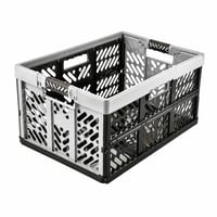 Cutie de depozitare pliabilă keeeper Ben, 54x37x28 cm, 45 l, cu mâner Soft-Touch, gri deschis, 1 buc. 2