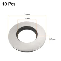 Nitril gumi tömítés M10-es, 10db - Szénacél alátét 19x10x3.1mm 2