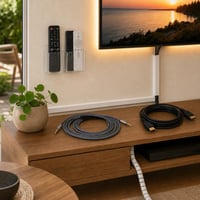 Set za organizaciju kabela: 1x AUX + 5m HDMI + 4m kanalica + 2m spirala + 2x držač + 6m LED traka 1