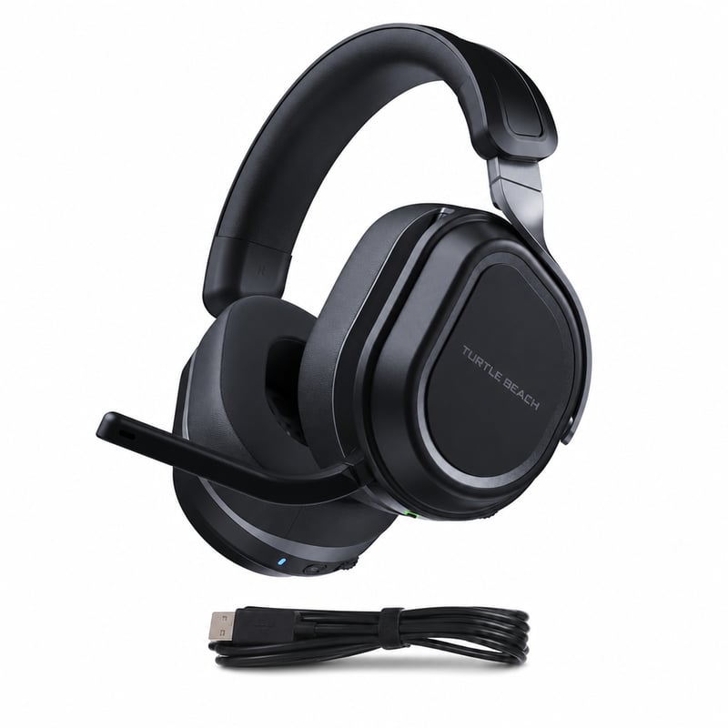 Turtle Beach Stealth 700 vezeték nélküli gaming headset PS5/PS4/PC - fekete — Crossplay USB adapterek nélkül (állapot: lásd a 2. képet)