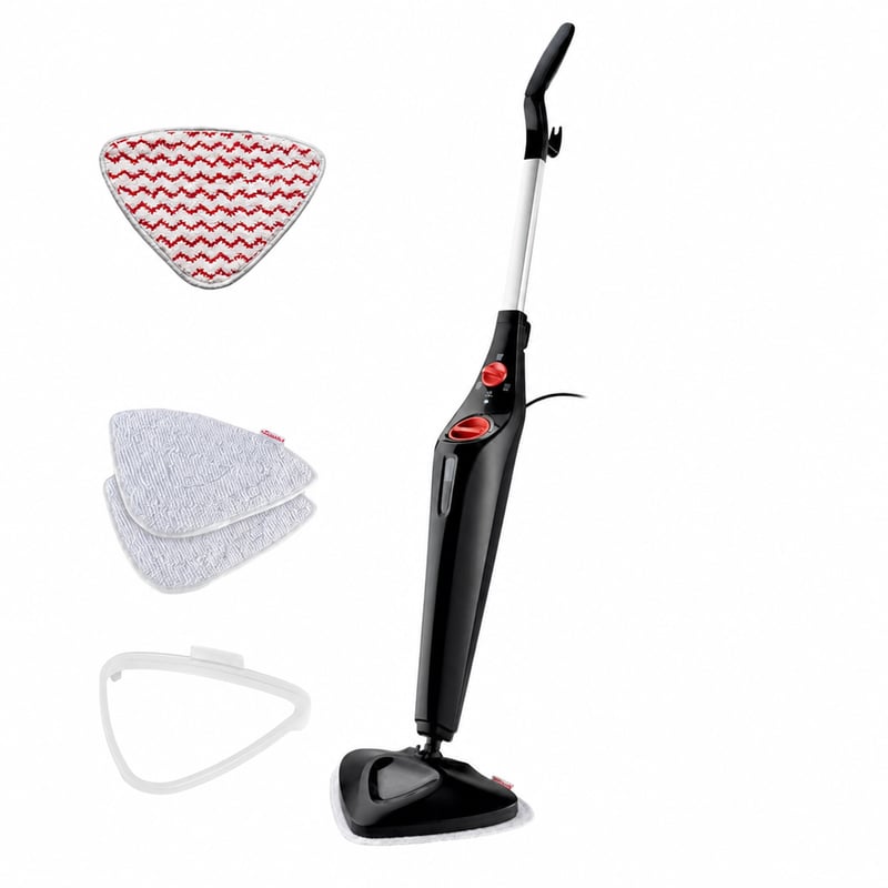 Vileda Steam Plus gőztisztító, 400 ml tartály, fekete, PowerPad-del — hibás, alkatrésznek: gőzölés nem indul el (állapot: lásd a 2. képet)