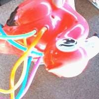 MoKo dječja prskalica u obliku flaminga, sa 6 šarenih cijevi i 6 loptica, ljetna vodena igračka za vrt i bazen, ružičasti flamingo 2