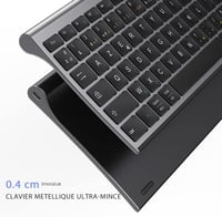 seenda Ultravékony Bluetooth Billentyűzet 3 Csatornával - Újratölthető, Többeszközös Kompatibilitás PC, Tablet, Telefon, iPad Készülékekhez  6