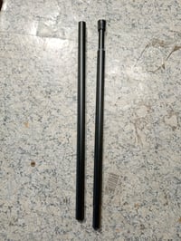 AIZESI Bară telescopică pentru perdea 60-90 cm Lungime Ø 13 mm Neagră, bară pentru fereastră fără găurire, set (Defect: lipsește un capăt la o bară) — set de 1 bucată 5