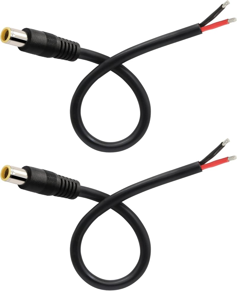 GINTOOYUN DC7909 Tápkábel 12V 7,9x5,5mm - Csupasz Végű Javítókábel Napelemhez, 16AWG Réz Vezeték, 2 Darabos Szett

AI: GINTOOYUN DC7909 Tápk
