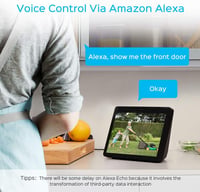 Panamalar WiFi Kültéri Biztonsági Kamera 1080P HD - Vízálló, Mozgásérzékelő, Kétirányú Hang, Éjjellátó, Alexa Kompatibilis, Mobilról Vezérel 5