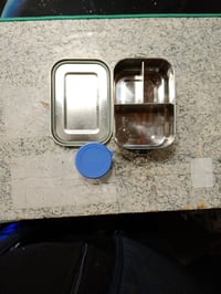 Casetă pentru prânz din oțel inoxidabil GOLDEN KEY 800 ml, recipient tip Bento cu compartimente și garnitură de silicon, cutie pentru mâncare etanșă pentru copii, ideală pentru școală 2