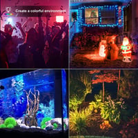Tubiaz 20W RGB LED reflektor szett, távirányítós, vízálló, kültéri, 4 darabos 2