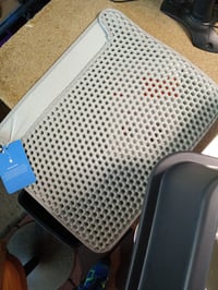 FURTIME Rozsdamentes Acél XL Macskatoalett 30L - Nagy Macska WC Ásóval és Kétrétegű — letört tetődarab (állapot: lásd a 2. képet) 4