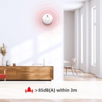 Andyssey GS558D Okos Füstérzékelő WiFi-vel, Mágneses Tartóval - Hálózatba Köthető Tűzjelző Fotoelektromos Érzékelővel, DIN EN14604  6