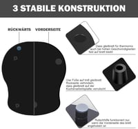 Placă glisantă cu role pentru Thermomix TM6 TM5 - Suport culisant acrilic negru pentru robotul Vorwerk 5