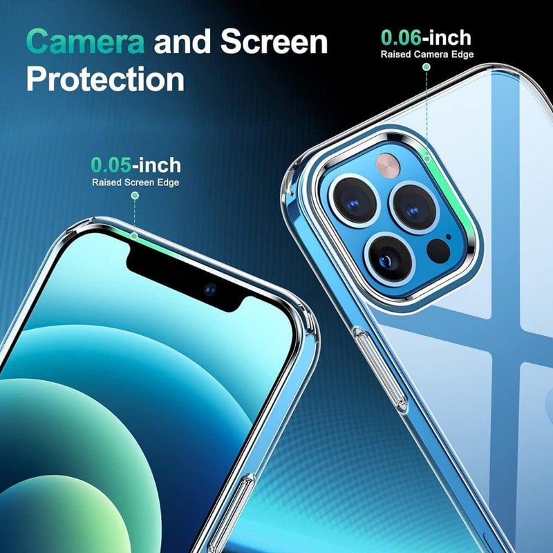iPhone 12/12 Pro Átlátszó Ultravékony Karcálló Szilikon Védőtok