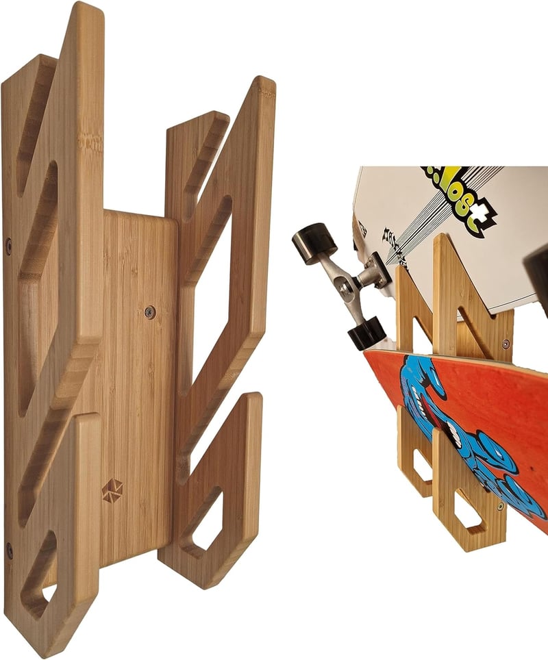 Enhanc3d Designs bambusz sícipő fali tartó modern design 2 db-hoz