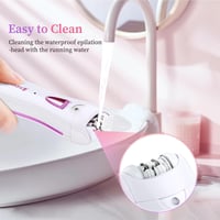 bubbacare Női Epilátor - Arcszőrzet és Testszőr Eltávolító LED Világítással, Újratölthető Elektromos Szőrtelenítő Szemöldök Trimmerrel Arcra 6