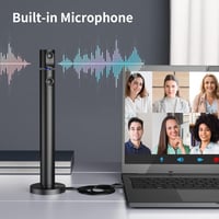 CZUR Halo Full HD 1080P Webkamera - 180° Forgatható Dupla Kamerás Streamcam Mikrofonnal, 90° Látószög, USB-C Csatlakozás, Zoom/Skype/Teams K 5