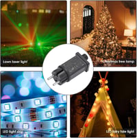 Sunshine smile EU Adapter - 12V IP44 Vízálló Transzformátor LED Fényfüzérekhez, Kültéri-Beltéri Használatra, Fekete 7