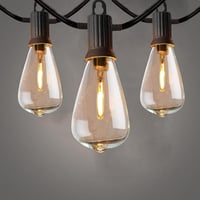 ZOTOYI LED Fényfüzér 7,6m - Kültéri Vízálló Dekoráció 12+1 Izzóval, 2700K Meleg Fehér, Kerthez, Teraszhoz, Esküvőre, Energiatakarékos 1