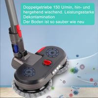 Yelid Felmosó Adapter Dyson V7/V8/V10/V11/V15 Porszívókhoz - 12 Mosható Mopfejjel, 4 LED Világítással, Víztartállyal és Mérőpohárral 5