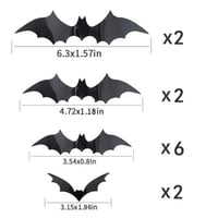 Halloween Dekor Szett: Szellemek, Denevérek, Töklámpás Zászlóval 8
