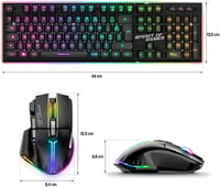 SPIRIT OF GAMER Ultimate 600 RGB vezeték nélküli gamer billentyűzet és egér szett - félmechanikus, 120 órás üzemidő, PC/PS4/PS5/Xbox kompati 18