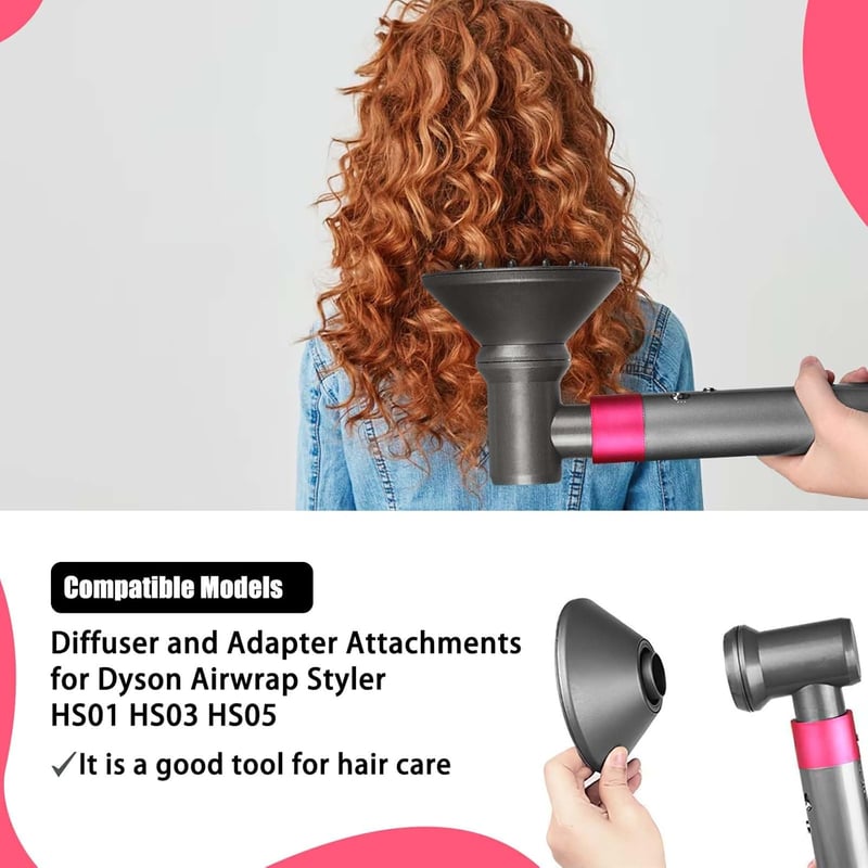 Dyson Airwrap hajszárító diffúzor és adapter szett - HS01, HS03, HS05 modellekhez