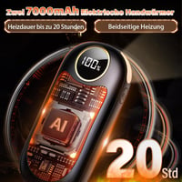 BOIROS Elektromos Kézmelegítő Szett, 14000 mAh, 2 db, Kétoldalas Fűtés 55°C-ig, 8 Fűtési Mód, 20 Órás Üzemidő, USB Tölthető, Unisex 2