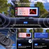 Avylet 9,26" Vezeték Nélküli CarPlay Kijelző Apple CarPlay & Android Auto Támogatással, IP67 Tolatókamerával, GPS Navigációval, Bluetooth 6